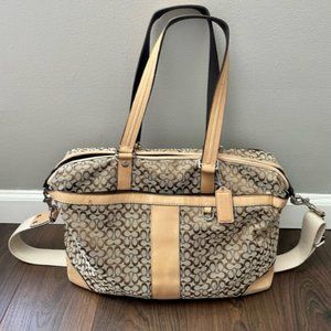 Coach Signature Canvas Diaper Bag